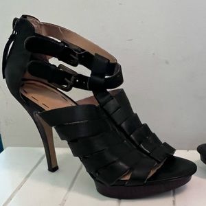 Nine West gladiator heels, womens size 5